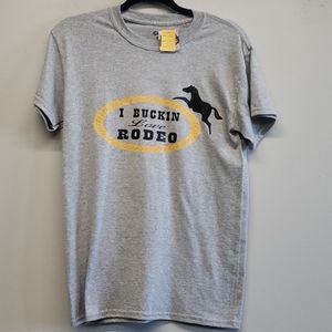 I Buckin Love Rodeo tshirt size small